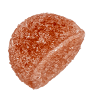 One blood orange THC gummy