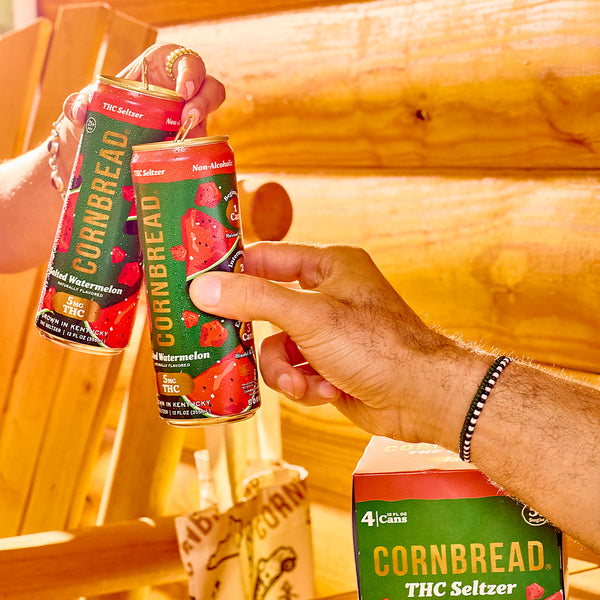 THC Seltzer Cornbread