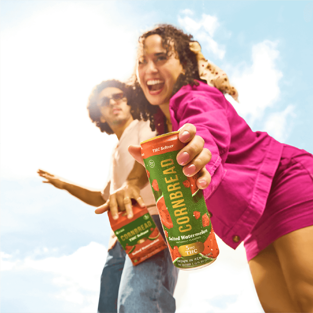Enjoy federally legal hard seltzer made with cannabis and infused with real fruit flavor.